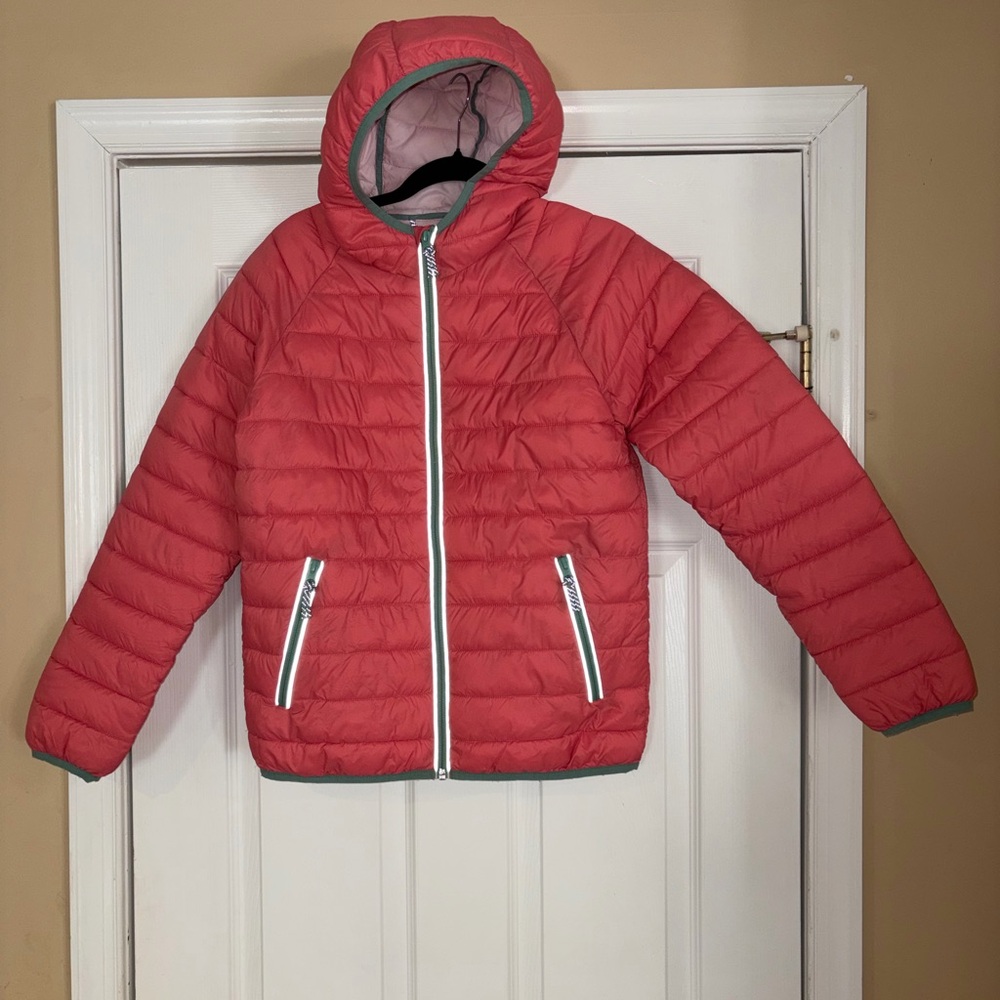 Mini Boden Pink Puffer Jacket girl size 13/14